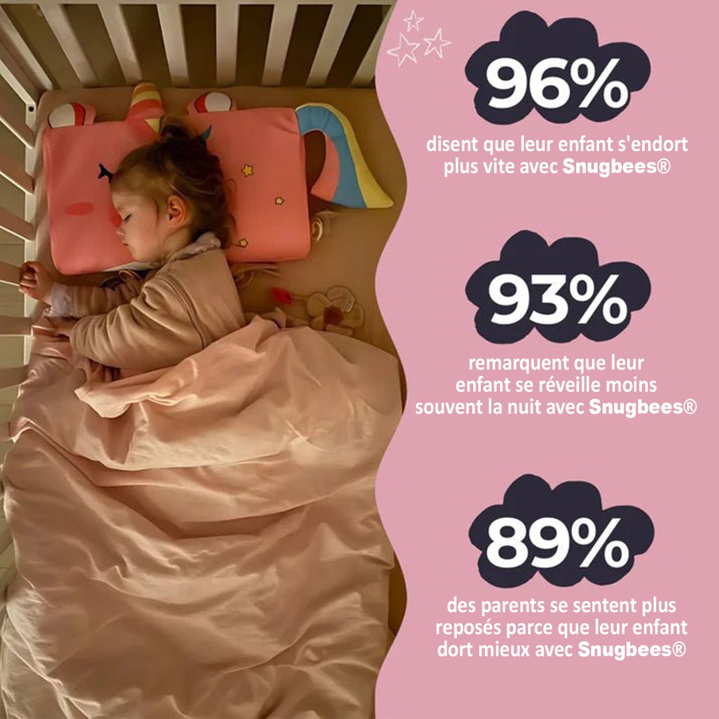 Snugbees® - L’oreiller apaisant pour les petits cerveaux en ébullition